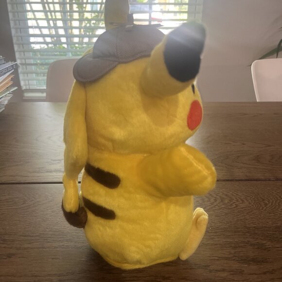 Detective Pikachu Movie Talking Pokemon And Ears Move 12" Plush 2019 - Picture 8 of 9
